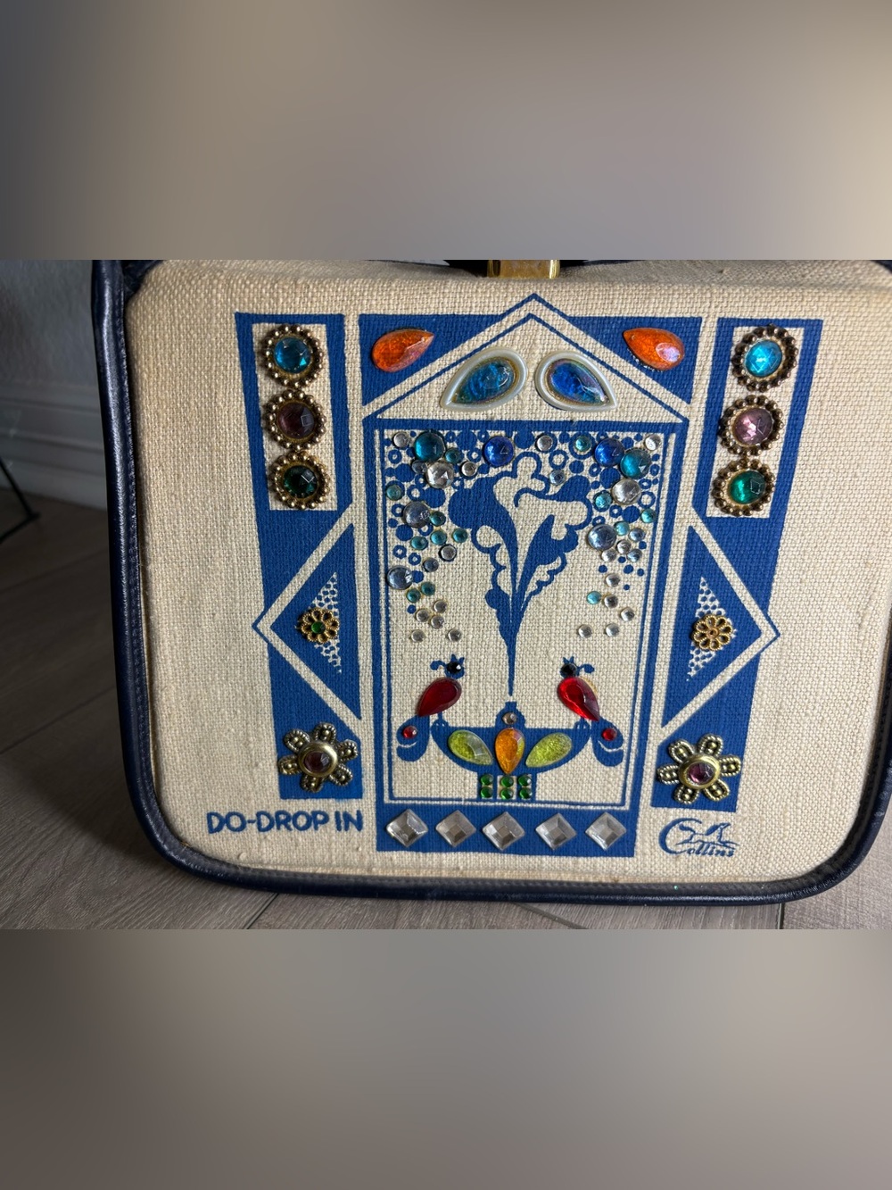 Vintage Collins of Texas “DO-DROP IN” Jeweled Shoulder Bag - Picture 14 of 14